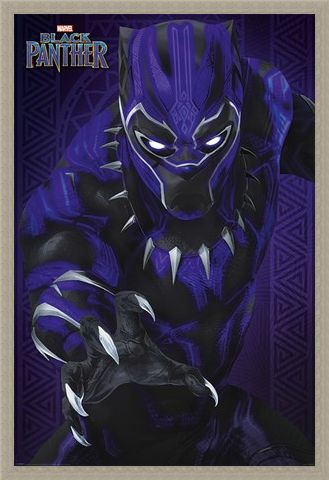 Framed Framed Glow - Black Panther