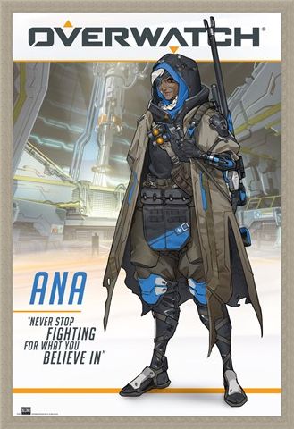 Framed Framed Ana The World's Most Elite Sniper - Overwatch