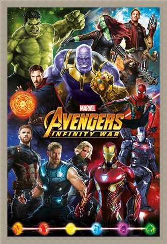 Framed Framed Infinity War Character Montage - Avengers