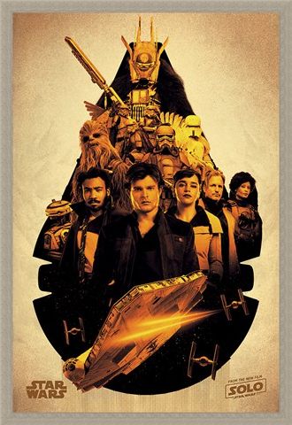 Framed Framed Millennium Falcon Montage - Solo: A Star Wars Story