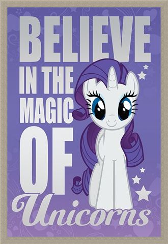 Framed Framed Believe In The Magic Of Unicorns - My Little Pony