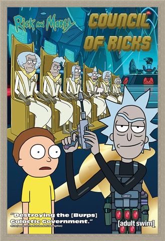 Framed Framed Council Of Ricks - Rick and Morty