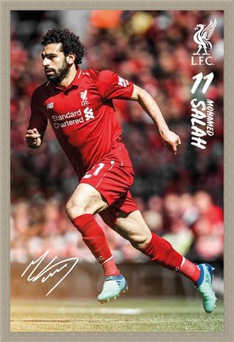 Framed Framed Salah 18/19 - Liverpool