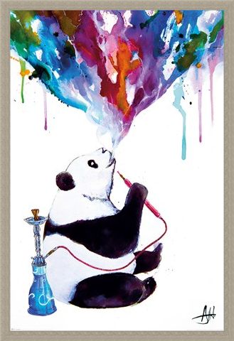 Framed Framed Chai Panda - Marc Allante