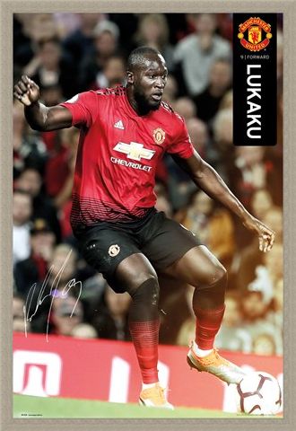 Framed Framed Lukaku 18-19 - Manchester United