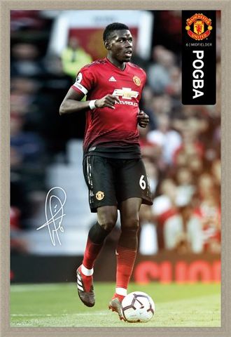 Framed Framed Pogba 18-19 - Manchester United