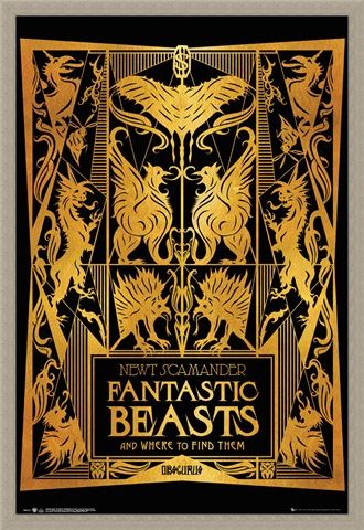 Framed Framed Book Cover - Fantastic Beasts