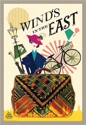 Framed Framed Wind in the East - Mary Poppins Returns