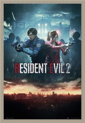 Framed Framed City Key Art - Resident Evil 2