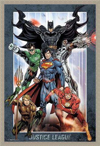 Framed Framed Justice League Group - DC Comics