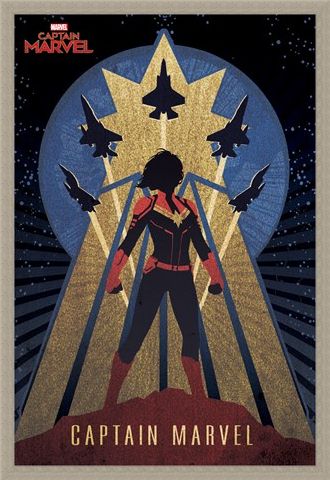 Framed Framed Deco - Captain Marvel