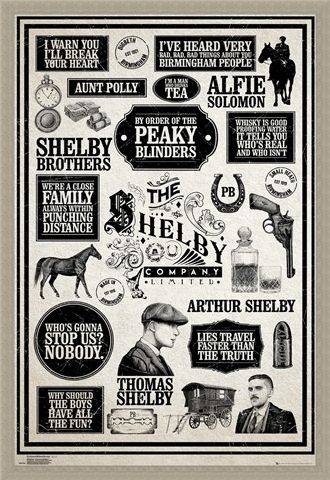 Framed Framed Infographic - Peaky Blinders