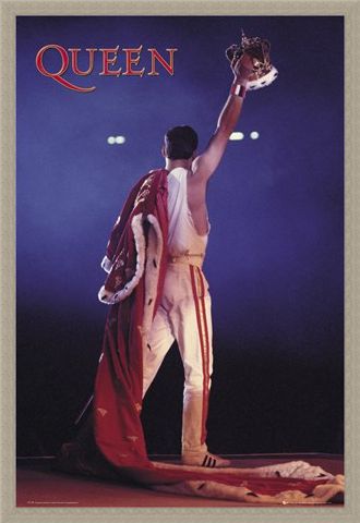 Framed Framed Freddie Mercury Crown - Queen