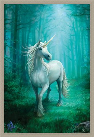 Framed Framed Forest Unicorn - Anne Stokes