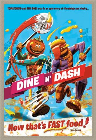 Framed Framed Dine N Dash - Fortnite