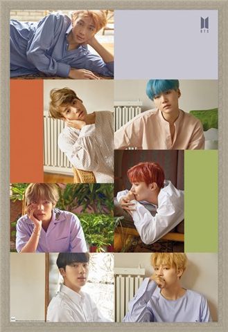 Framed Framed Group Collage - BTS K-Pop