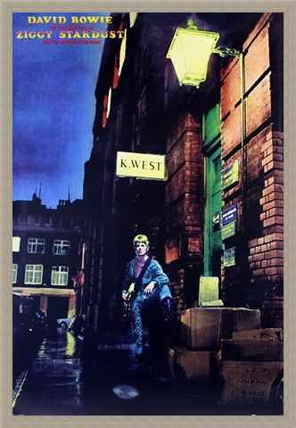Framed Framed Ziggy Stardust Album Cover - David Bowie