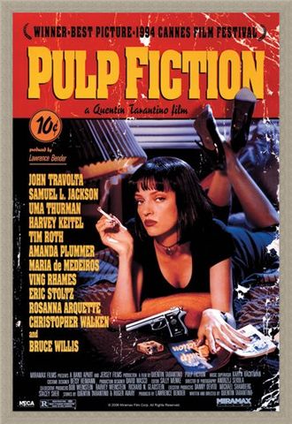 Framed Framed Movie One Sheet - Pulp Fiction