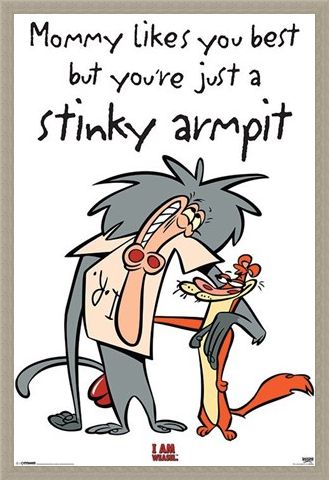 Framed Framed Stinky Armpit - I Am Weasel