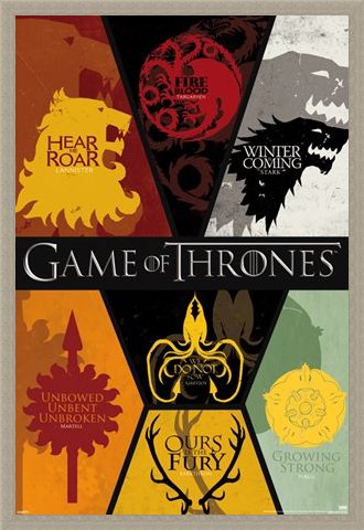 Framed Framed Sigils - Game of Thrones