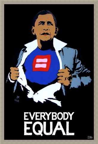Framed Framed Everybody Equal - Obama