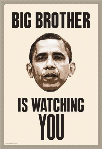 Framed Framed Big Brother Is Watching You - Obama