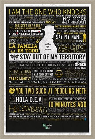 Framed Framed The Many Sayings Of Walter White - Breaking Bad