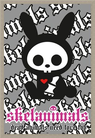 Framed Framed Jack the Rabbit - Skelanimals