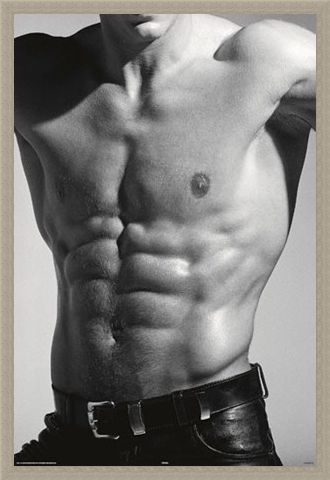 Framed Framed Tantalising Torso - Buff in Black and White