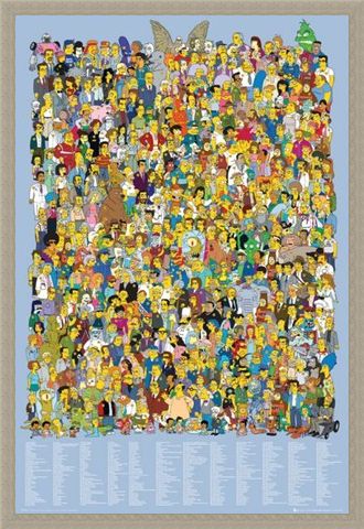 Framed Framed The Simpsons Cast 2012 - The Simpsons