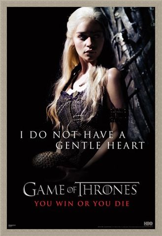 Framed Framed I Do Not Have A Gentle Heart - Game of Thrones