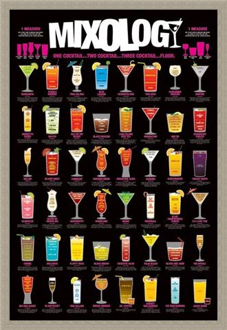 Framed Framed One Cocktail...Two Cocktail...Three Cocktail...Floor! - Mixology