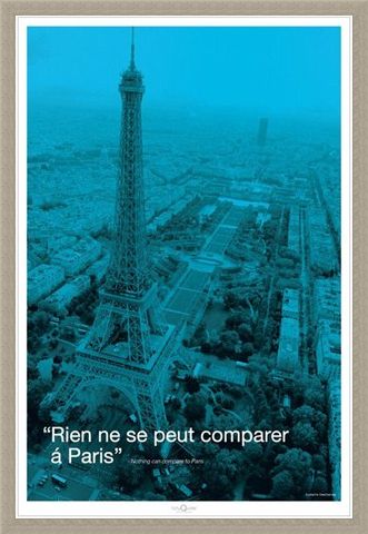 Framed Framed Nothing can compare to Paris - Eiffel Tower