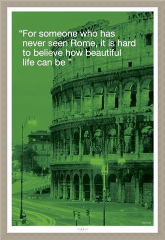 Framed Framed Beautiful Life - Rome