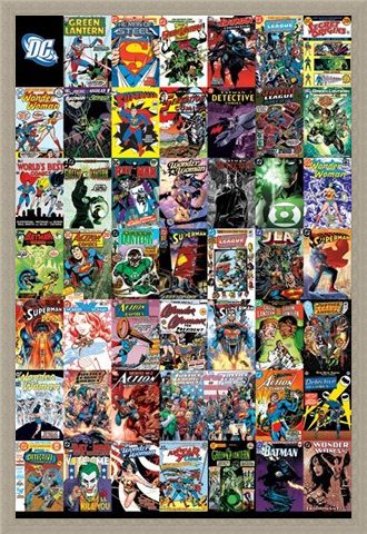 Framed Framed The World's Greatest Super Heroes - DC Comics Montage