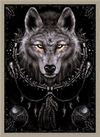 Framed Framed Wolf Dreams - Spiral