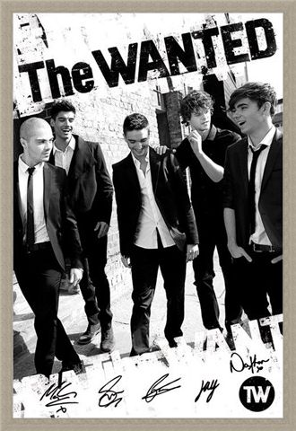 Framed Framed Boys in Black and White - The Wanted