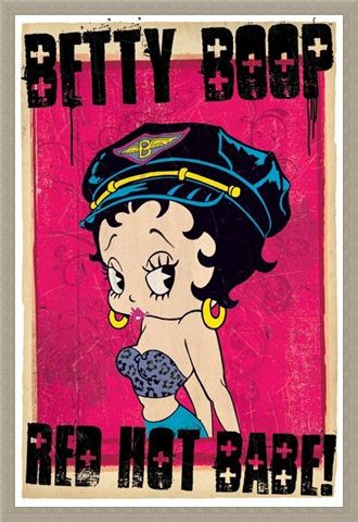 Framed Framed Red Hot Babe - Betty Boop