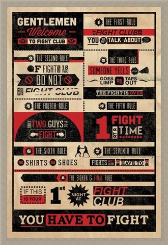 Framed Framed The First Rule of Fight Club... - Fight Club
