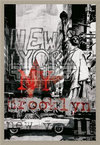 Framed Framed New York Collage 3 - New York City