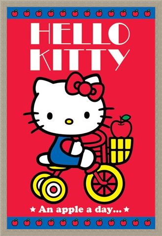 Framed Framed An Apple A Day - Hello Kitty