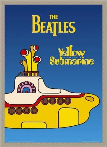 Framed Framed Yellow Submarine - The Beatles