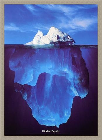 Framed Framed Iceberg - Hidden Depths
