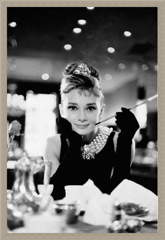 Framed Framed Audrey Hepburn is Holly Golightly - Breakfast at Tiffany's