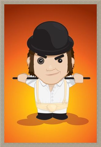 Framed Framed Cartoon Alex - A Clockwork Orange