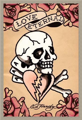 Framed Framed Love Eternal - Ed Hardy