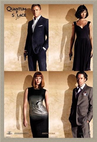Framed Framed Bond Stars - Quantum Of Solace