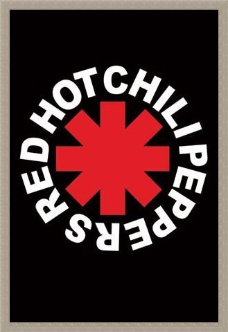Framed Framed RHCP Logo - Red Hot Chilli Peppers