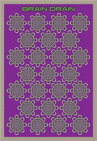 Framed Framed Brain Drain - Optical Illusion