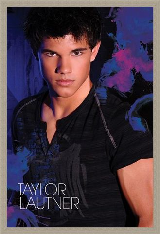 Framed Framed Brooding in Blue - Taylor Lautner